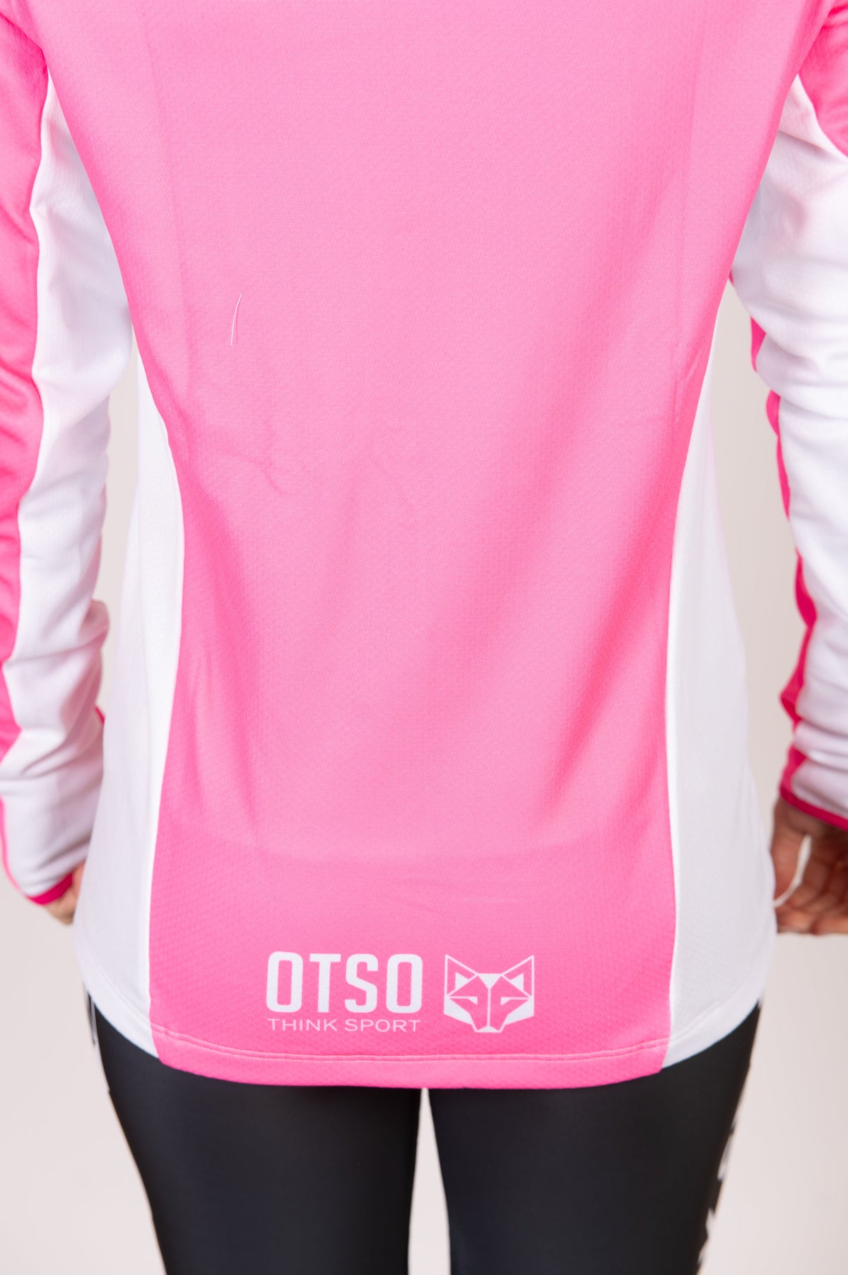 OTSO Unisex Sport-Hoodie - Fluo Pink & White – Produktansicht 11