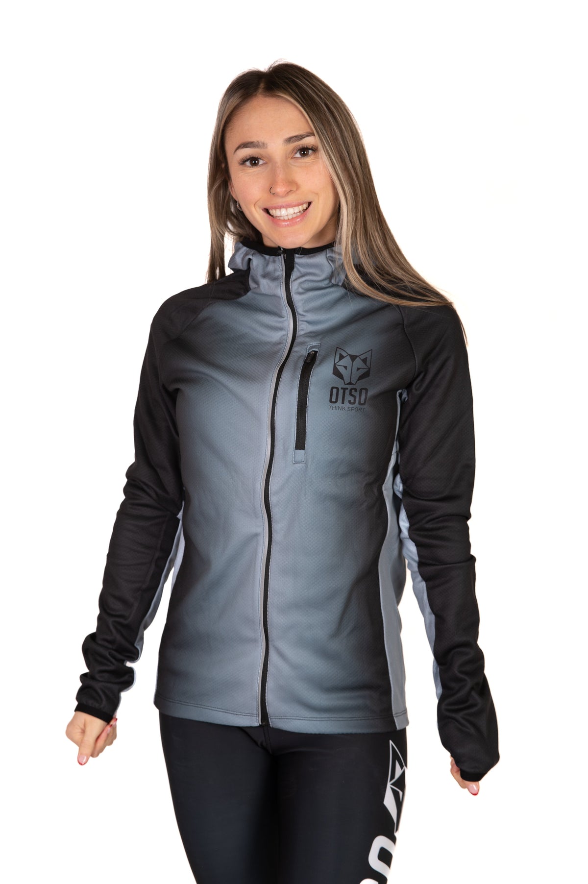 OTSO Unisex Sport-Hoodie - Black & Grey – Produktansicht 13