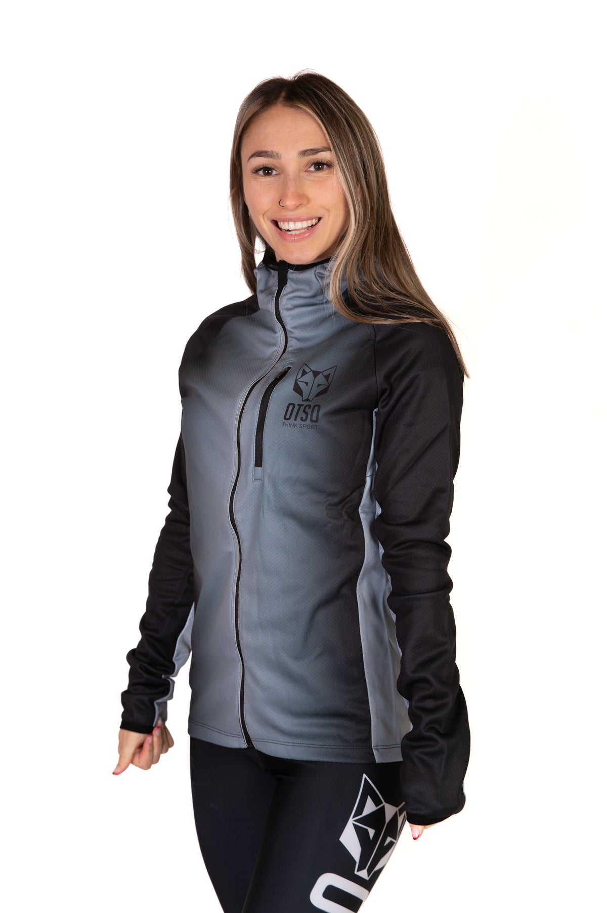 OTSO Unisex Sport-Hoodie - Black & Grey – Produktansicht 14