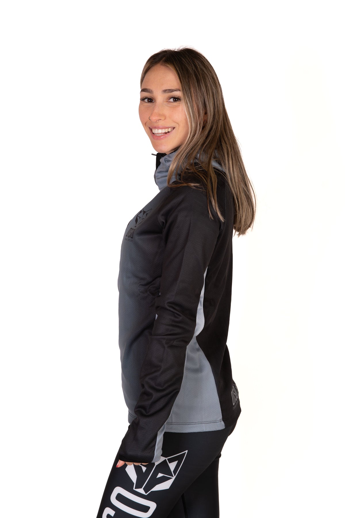 OTSO Unisex Sport-Hoodie - Black & Grey – Produktansicht 16