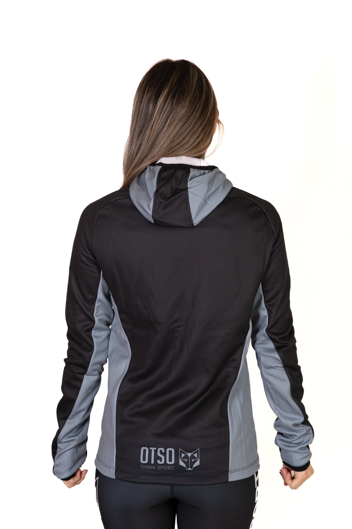 OTSO Unisex Sport-Hoodie - Black & Grey – Produktansicht 17