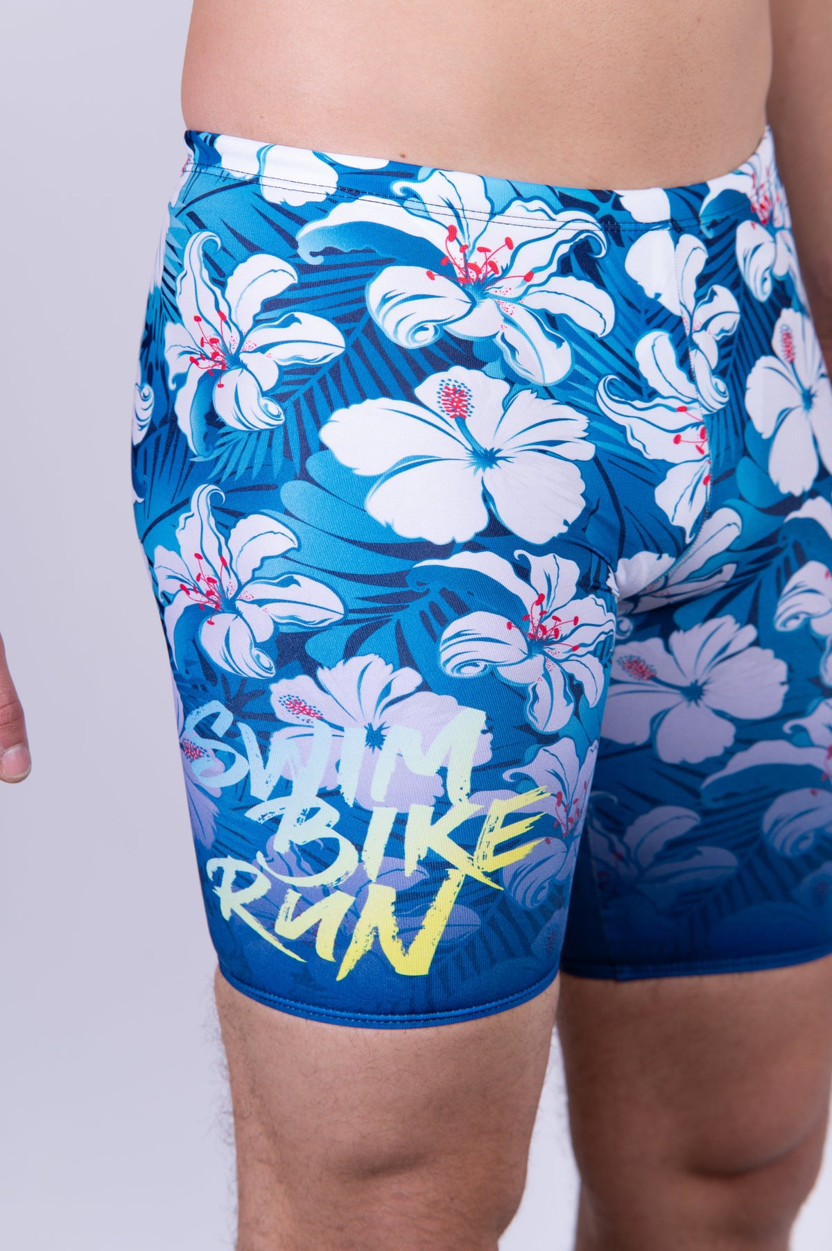 OTSO Jammer-Badehose - Swim Bike Run Flower – Produktansicht 11