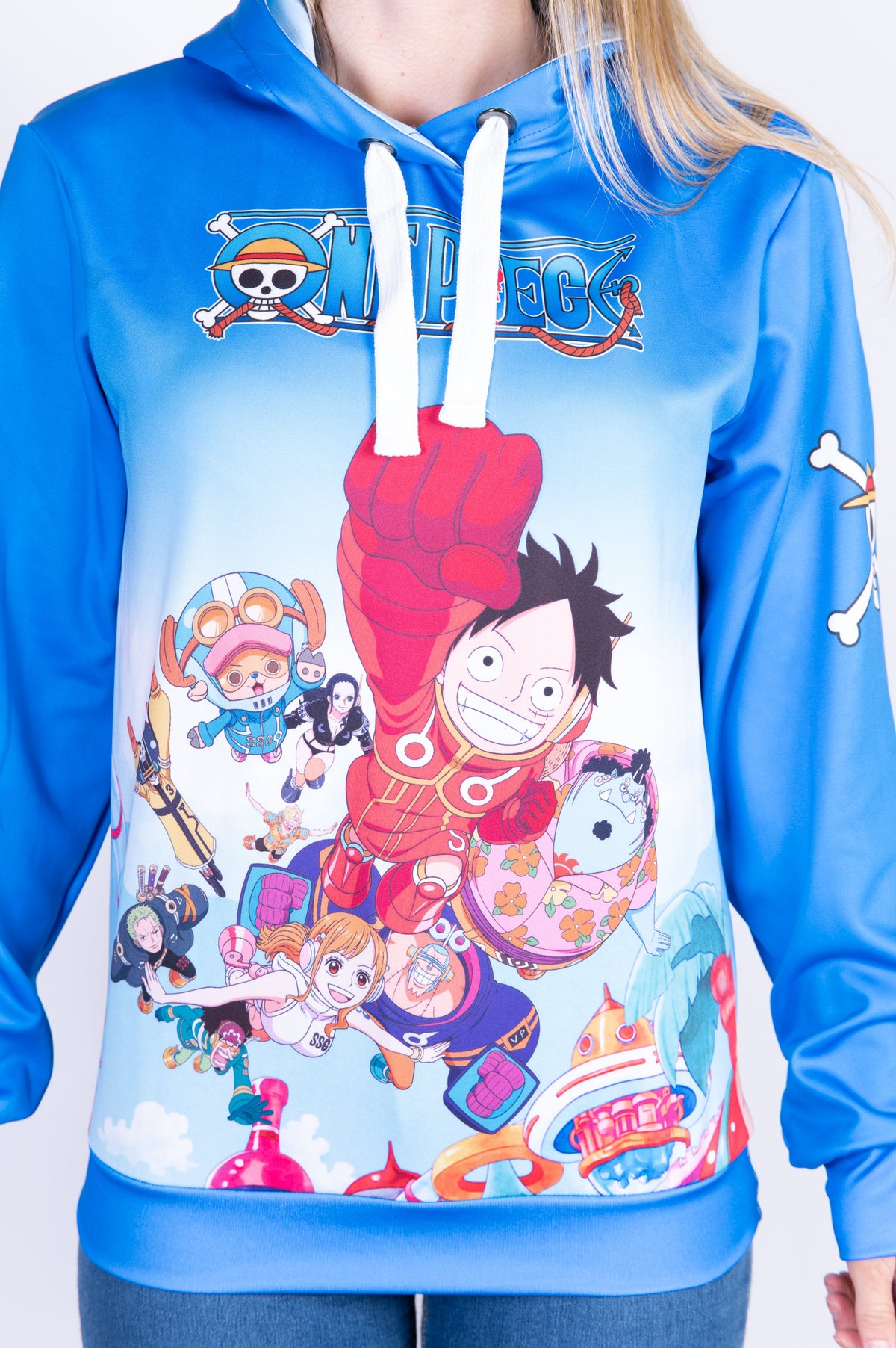 OTSO Hoodie - One piece egghead luffy straw hat crew blue – Produktansicht 20