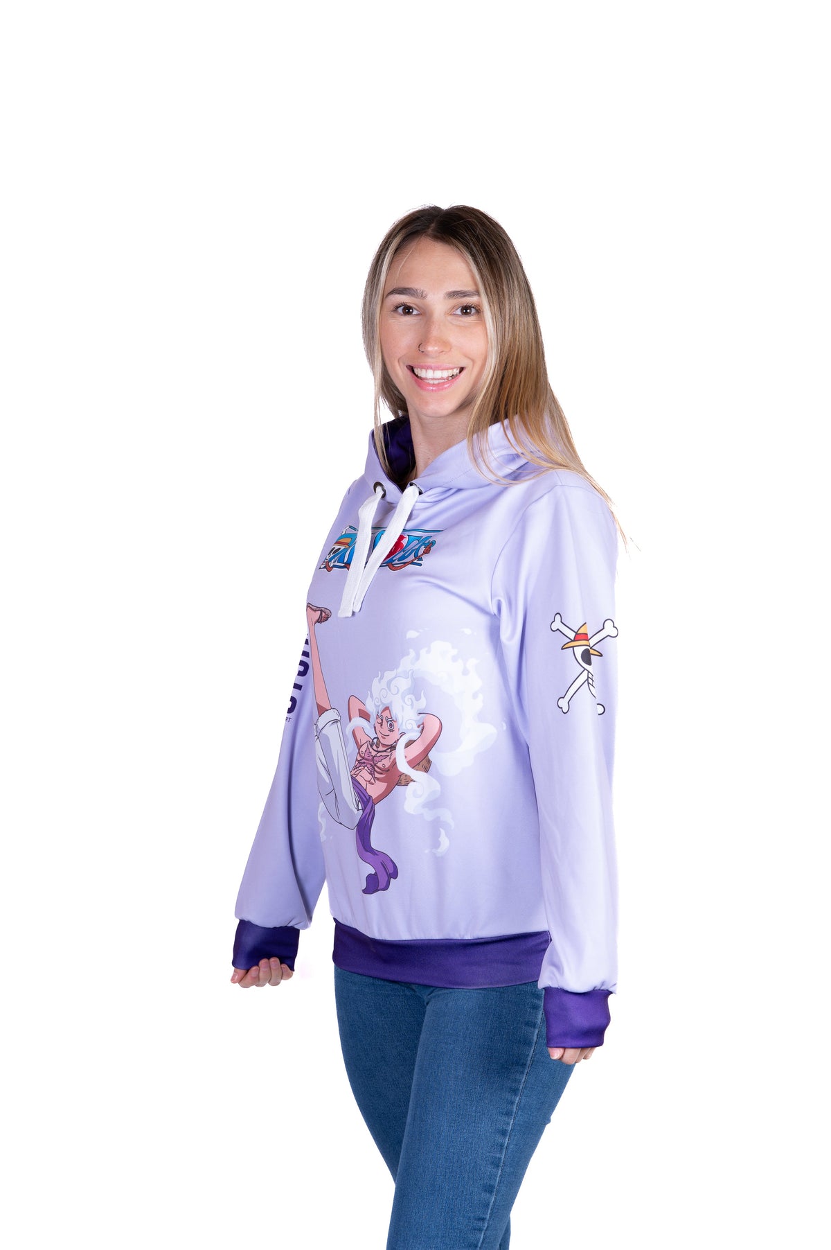 OTSO Hoodie - One piece egghead luffy gear5 purple – Produktansicht 5