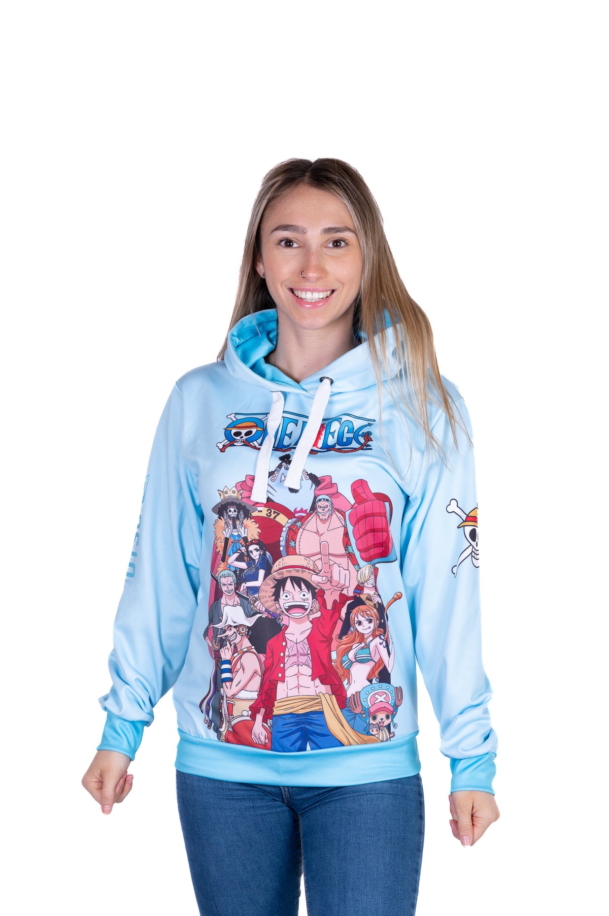 OTSO Hoodie - One piece fishman straw hat crew turquoise – Produktansicht 4