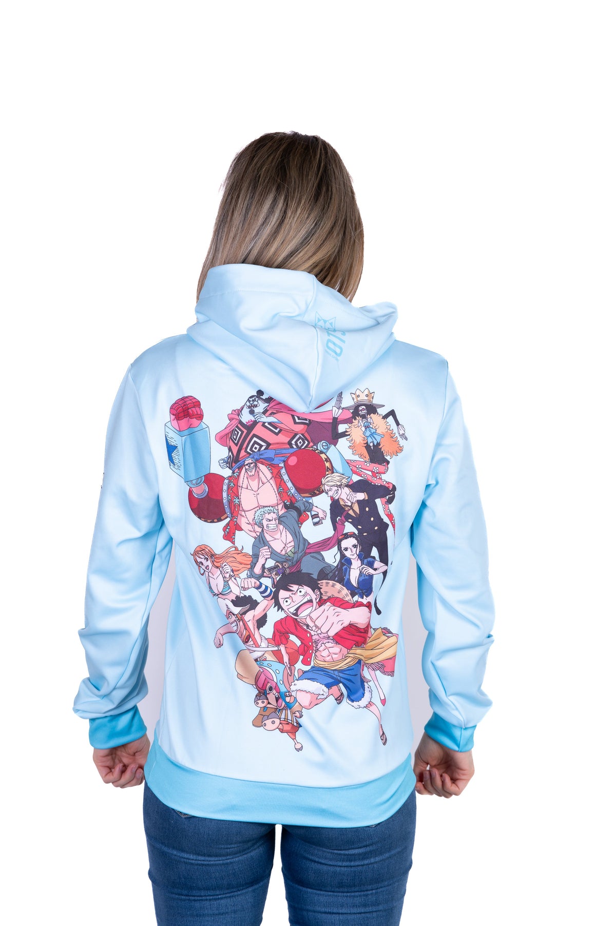 OTSO Hoodie - One piece fishman straw hat crew turquoise – Produktansicht 8
