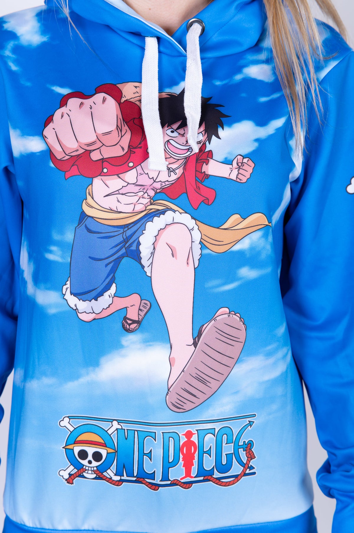 OTSO Hoodie - One piece fishman luffy and the crew blue – Produktansicht 20
