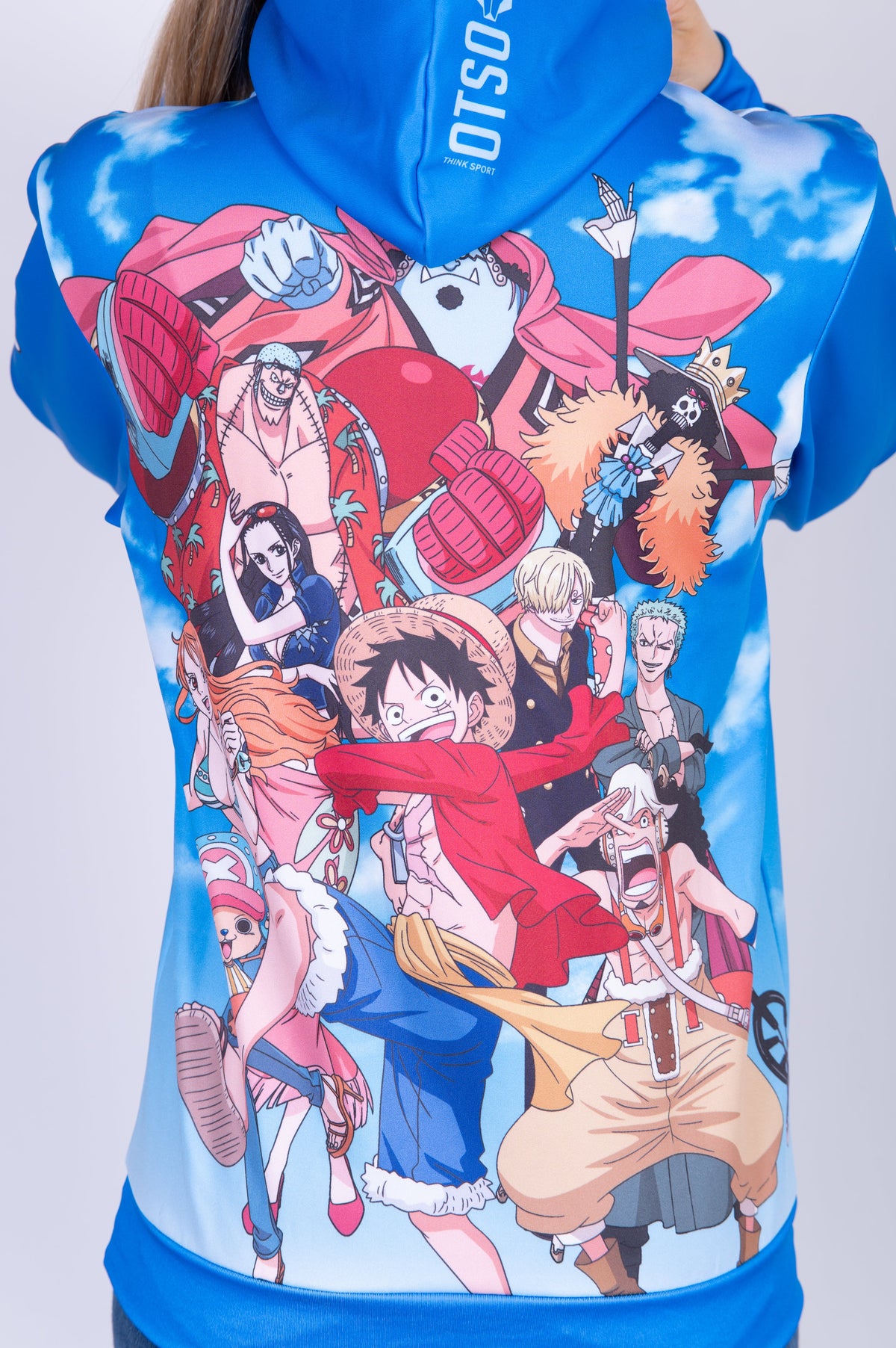 OTSO Hoodie - One piece fishman luffy and the crew blue – Produktansicht 21