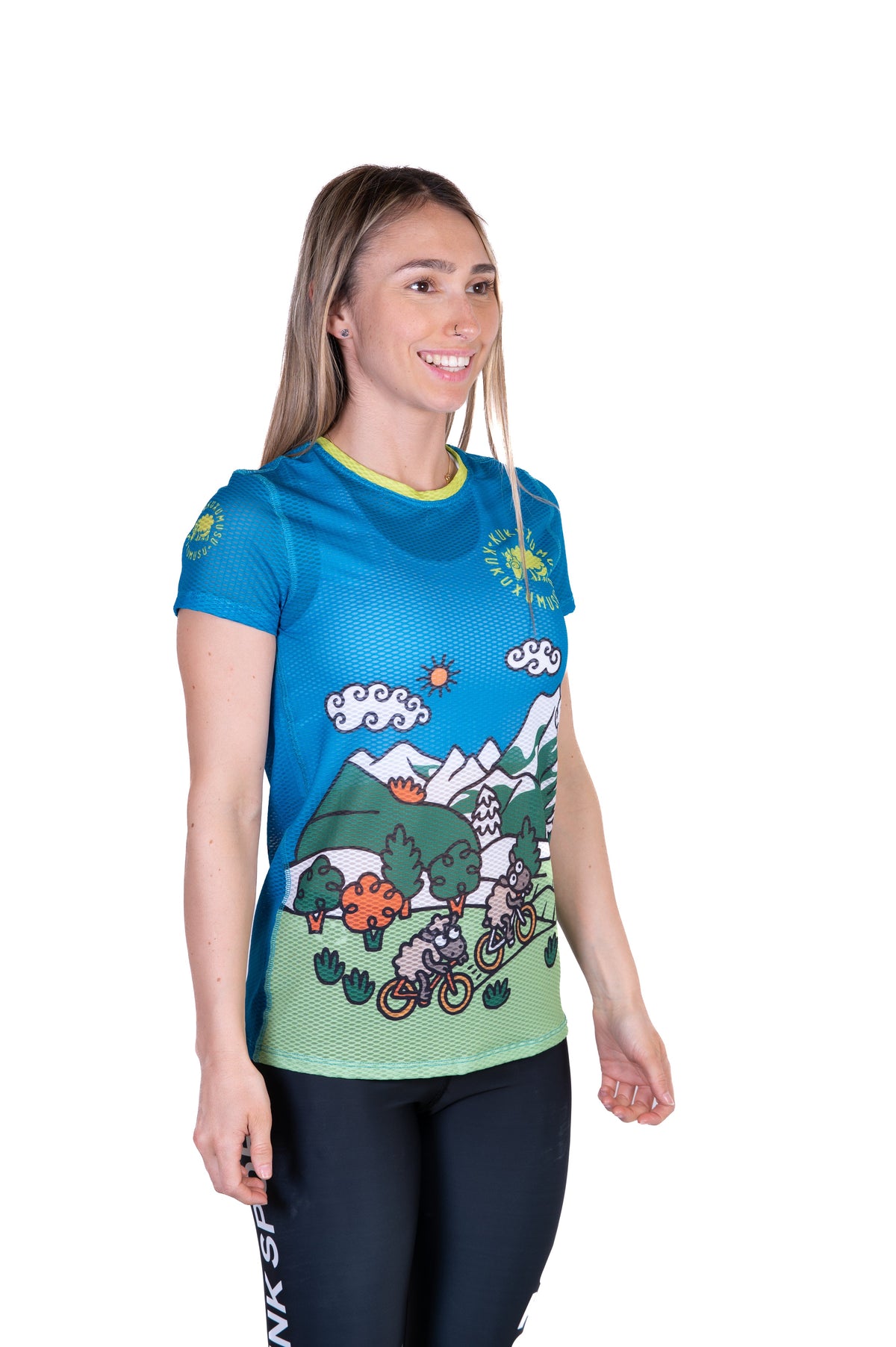 OTSO Damen Kurzarm-Funktionsshirt - Kukuxumusu Bike – Produktansicht 4