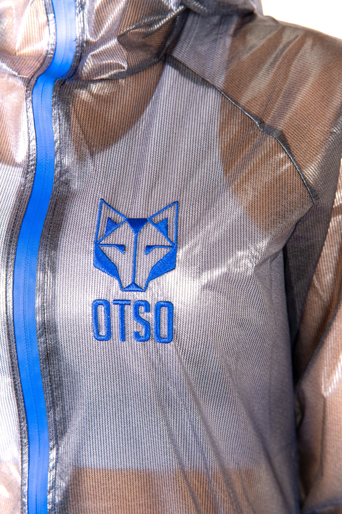 OTSO Wasserdichte Laufjacke - Black & Royal Blue – Produktansicht 17