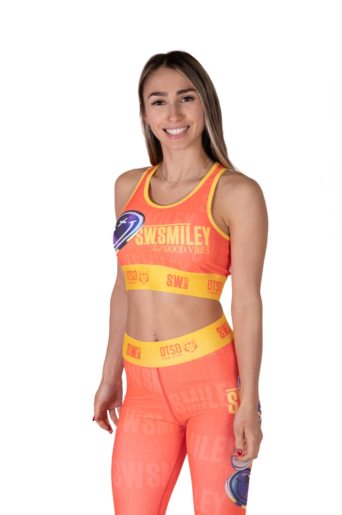 OTSO Damen Sportleggings - S.W.Smiley Sensoral Shimmer – Produktansicht 4