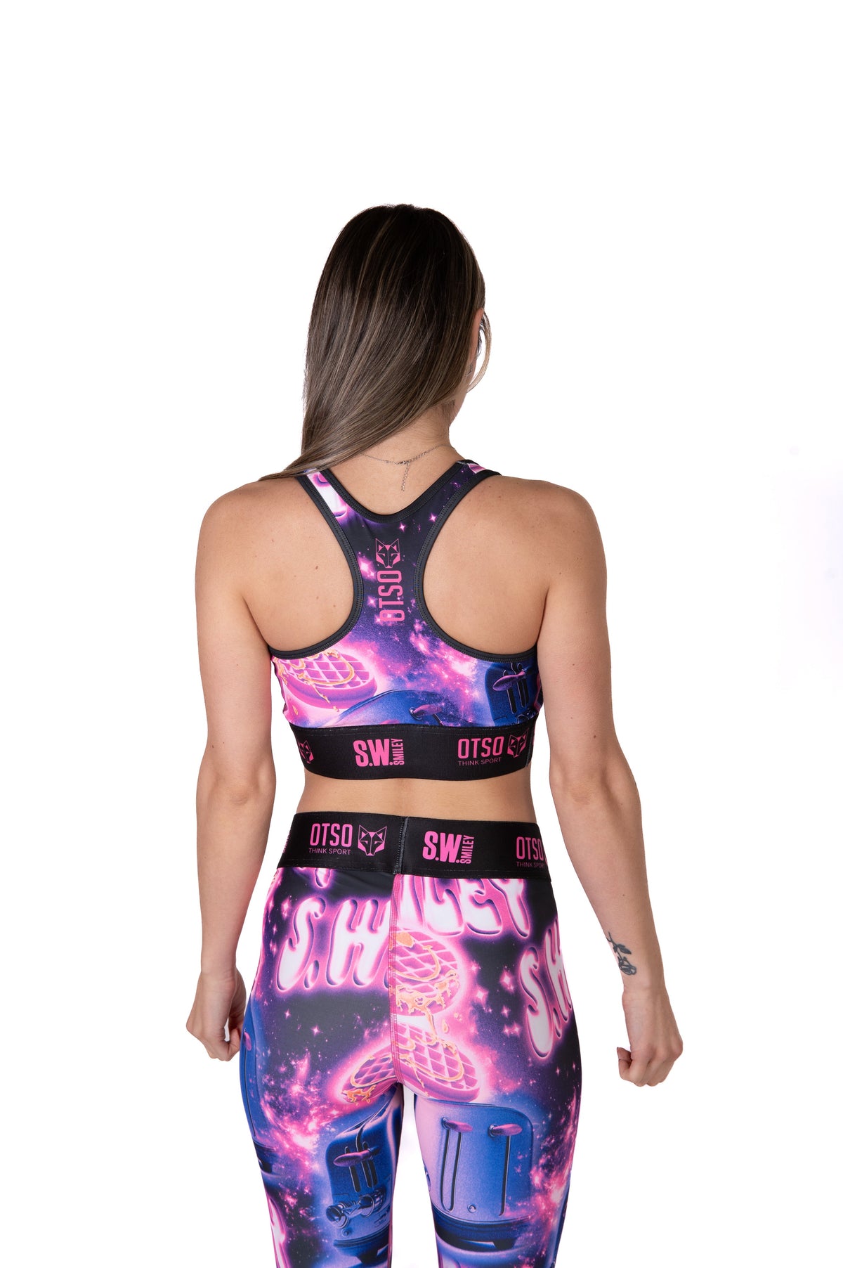 OTSO Damen Sportleggings - S.W.Smiley Concrete Canvas Toaster – Produktansicht 9