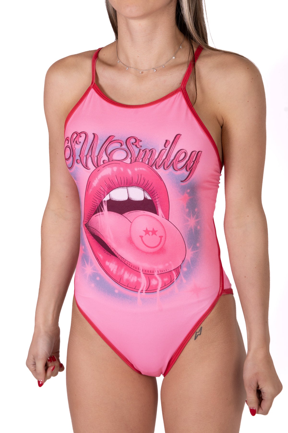 OTSO Damen Badeanzug - S.W.Smiley Hella Good – Produktansicht 9