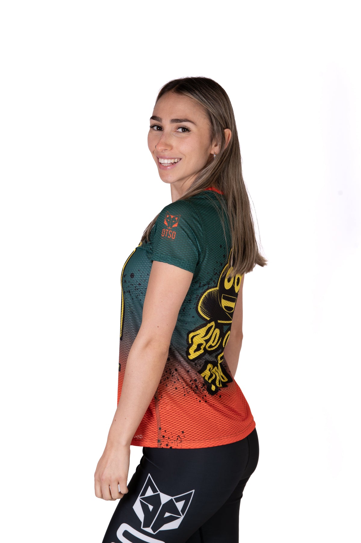 OTSO Damen Kurzarm-Funktionsshirt - Emoji Be like Poo – Produktansicht 6
