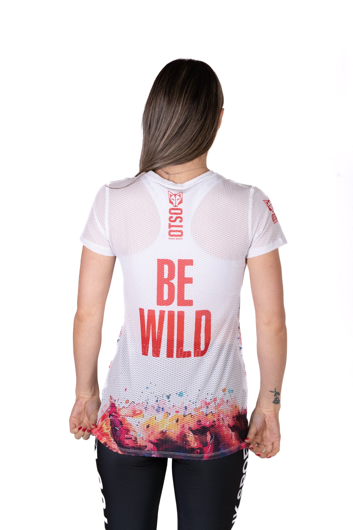 OTSO Damen Kurzarm-Funktionsshirt - Be Wild Bear – Produktansicht 7