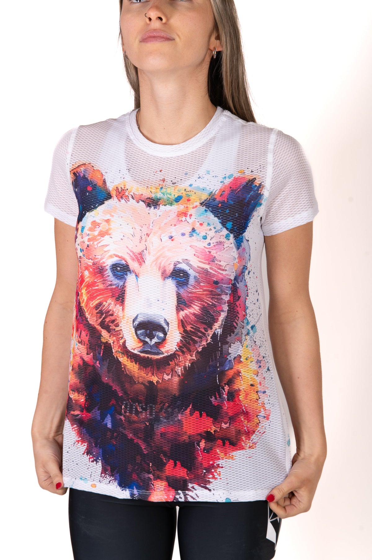 OTSO Damen Kurzarm-Funktionsshirt - Be Wild Bear – Produktansicht 8