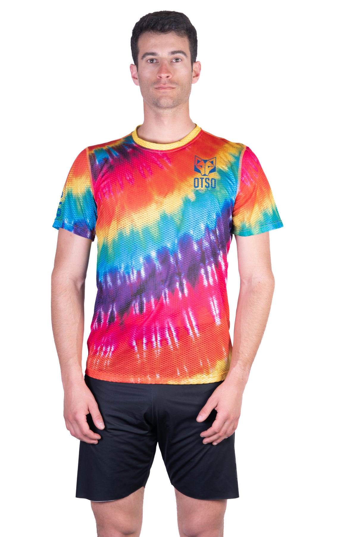 OTSO Herren Kurzarm-Funktionsshirt - Tie Dye – Produktansicht 3