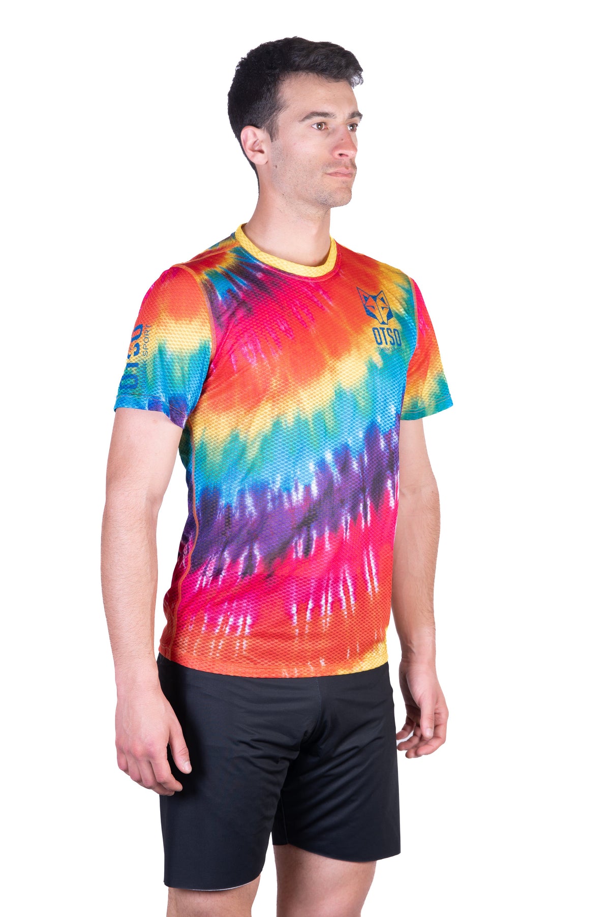 OTSO Herren Kurzarm-Funktionsshirt - Tie Dye – Produktansicht 4