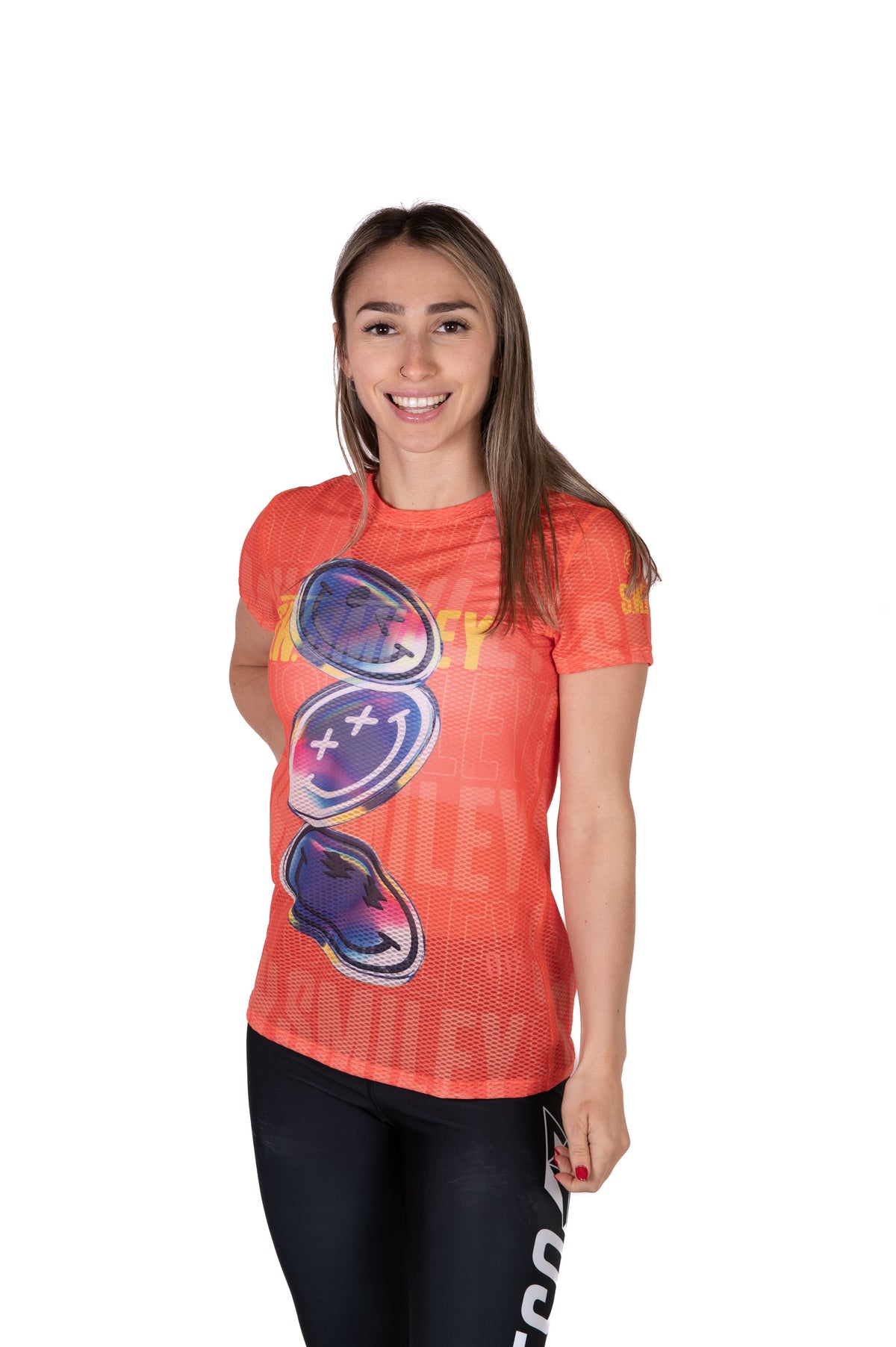 OTSO Damen Kurzarm-Funktionsshirt - S.W.Smiley Sensoral Shimmer – Produktansicht 3