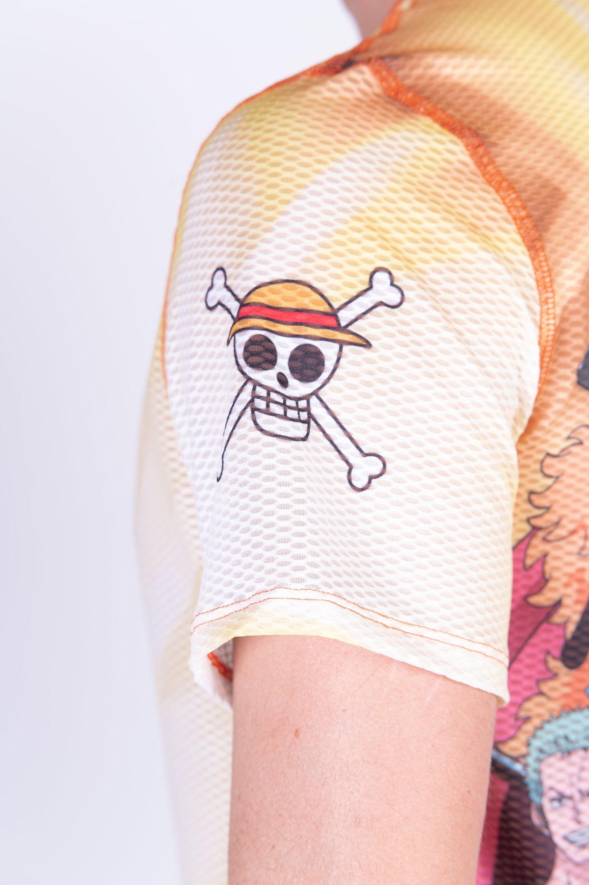 OTSO Herren Kurzarm-Funktionsshirt - One piece fishman straw hat crew yellow – Produktansicht 11