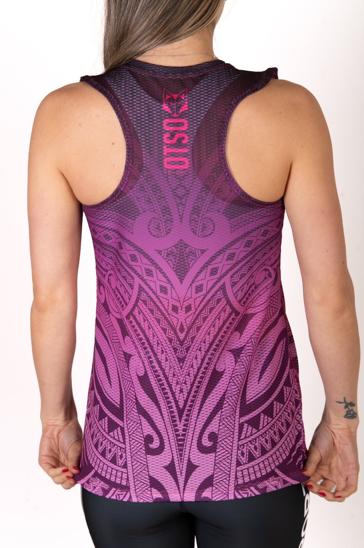 OTSO Damen Lauf-Singlet - Maori Bordeau – Produktansicht 9