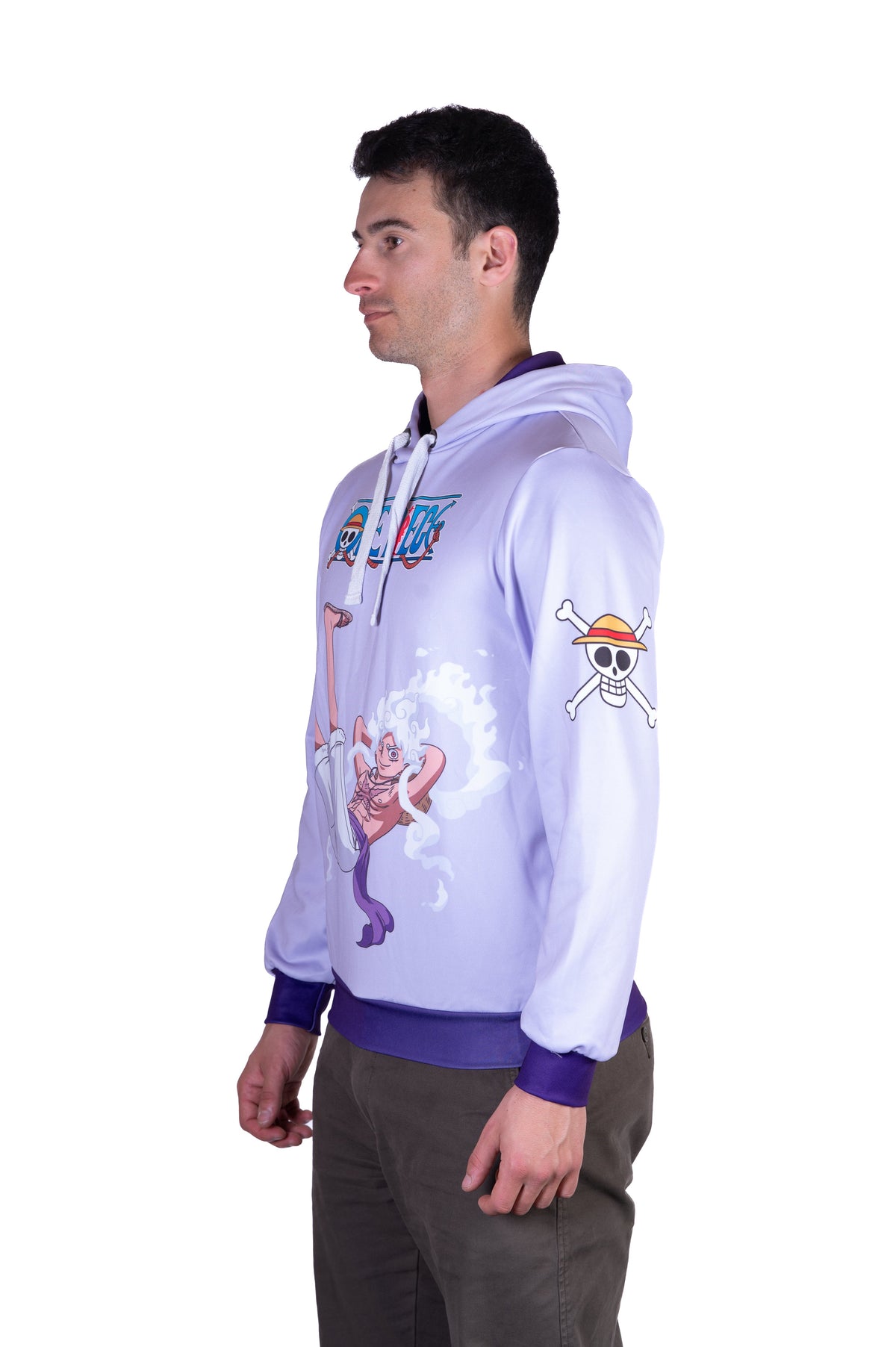 OTSO Hoodie - One piece egghead luffy gear5 purple – Produktansicht 16