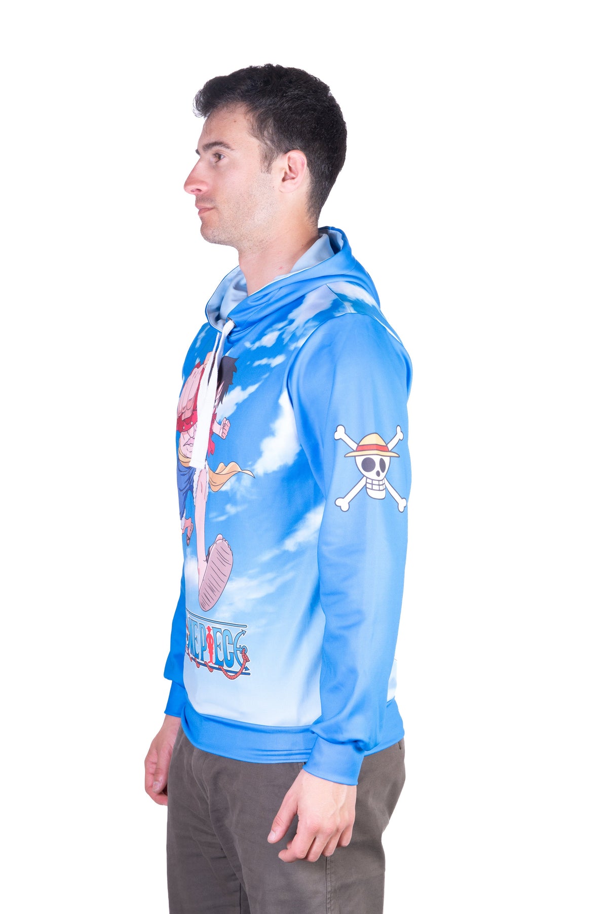 OTSO Hoodie - One piece fishman luffy and the crew blue – Produktansicht 7
