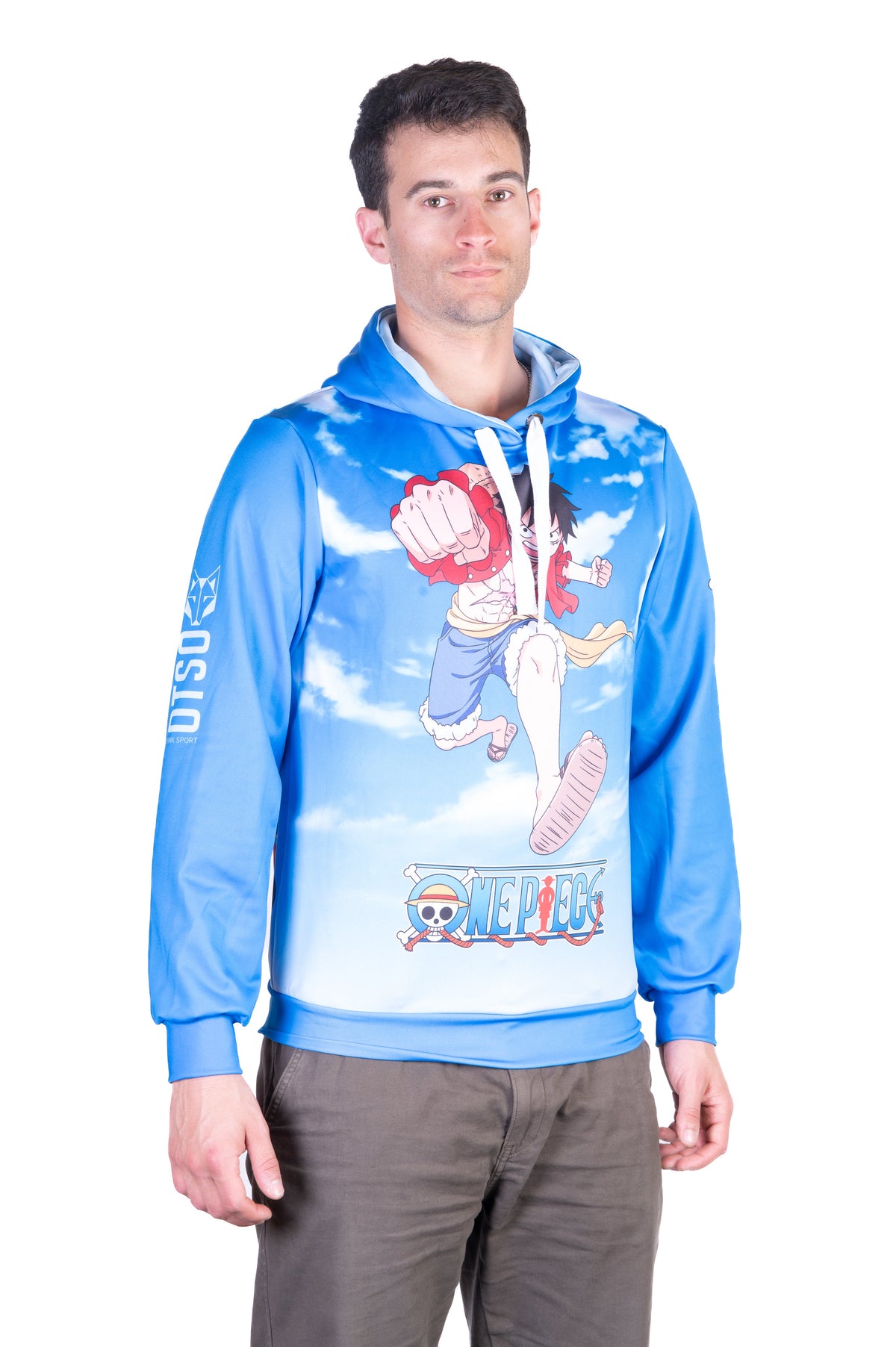 OTSO Hoodie - One piece fishman luffy and the crew blue – Produktansicht 5