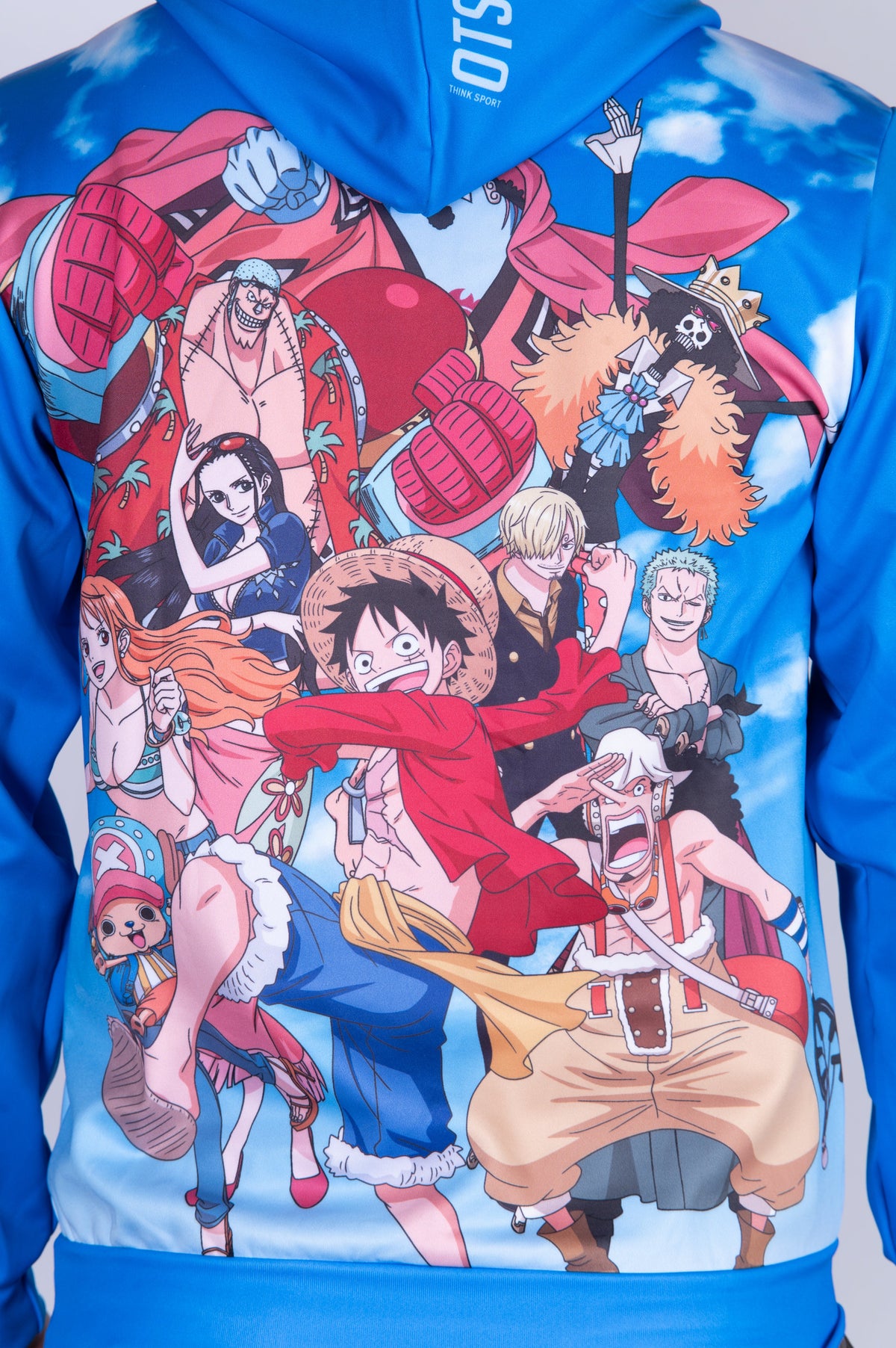 OTSO Hoodie - One piece fishman luffy and the crew blue – Produktansicht 11