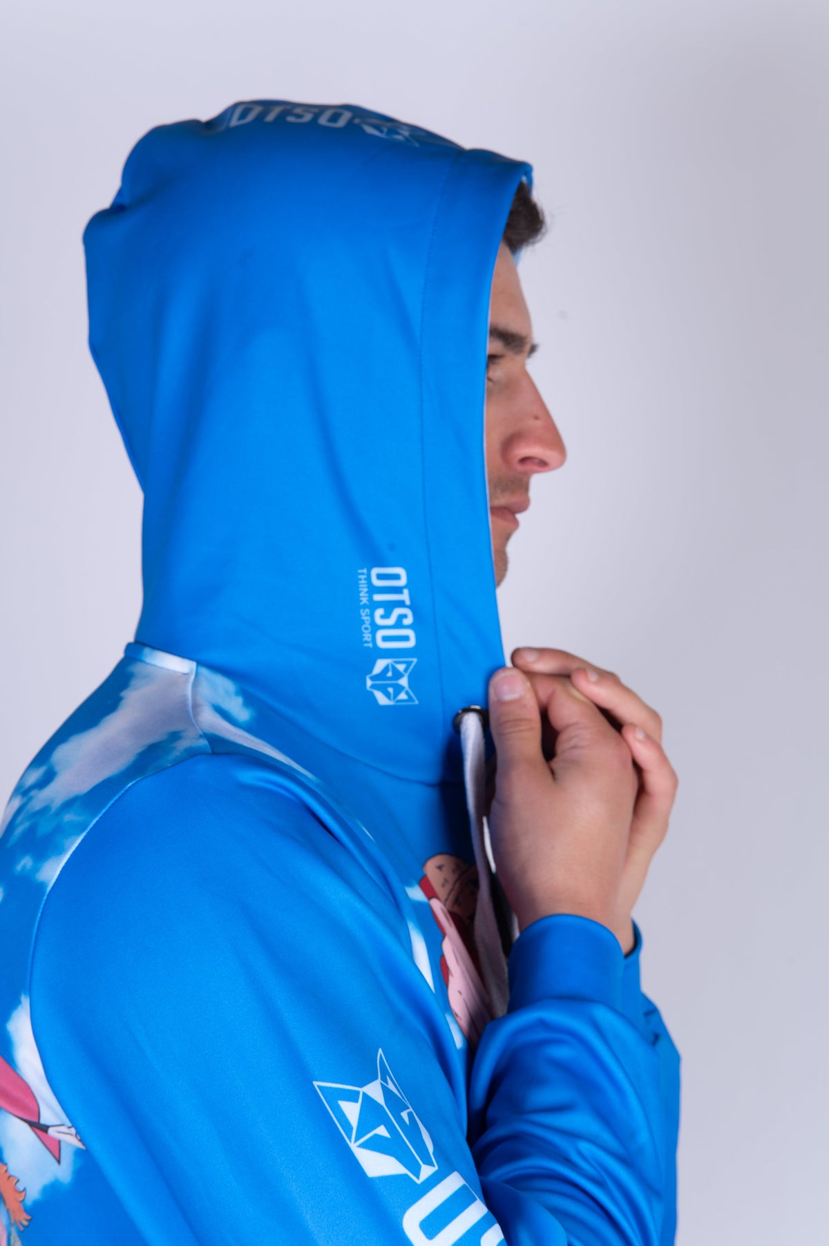 OTSO Hoodie - One piece fishman luffy and the crew blue – Produktansicht 14