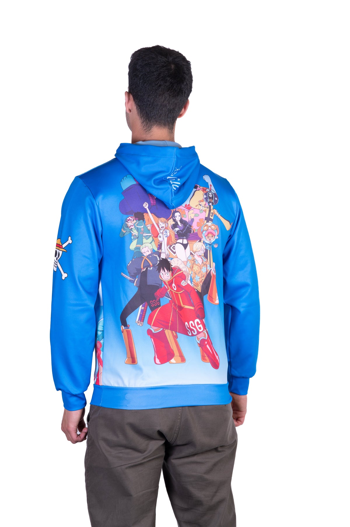 OTSO Hoodie - One piece egghead luffy straw hat crew blue – Produktansicht 8