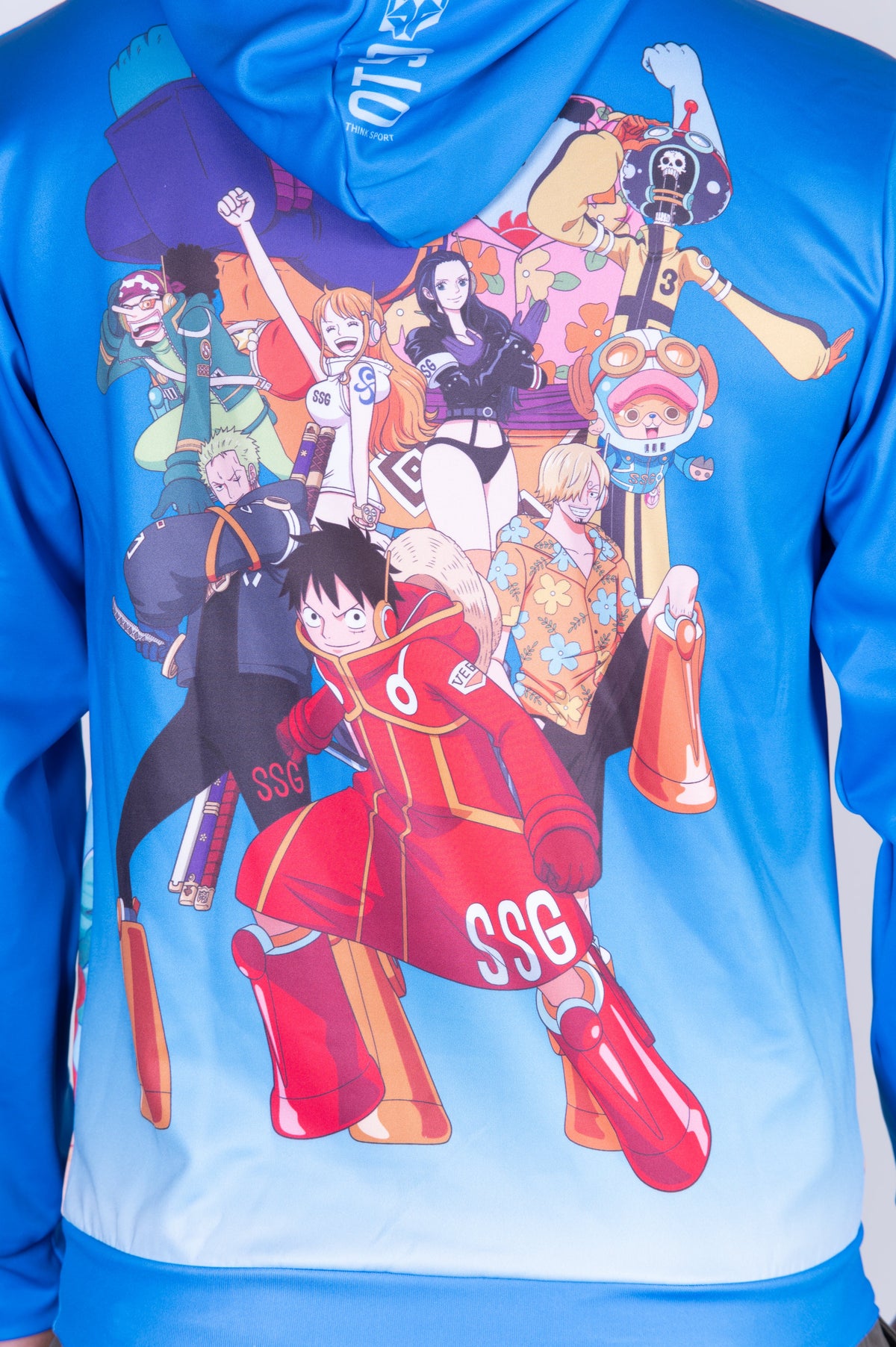 OTSO Hoodie - One piece egghead luffy straw hat crew blue – Produktansicht 11