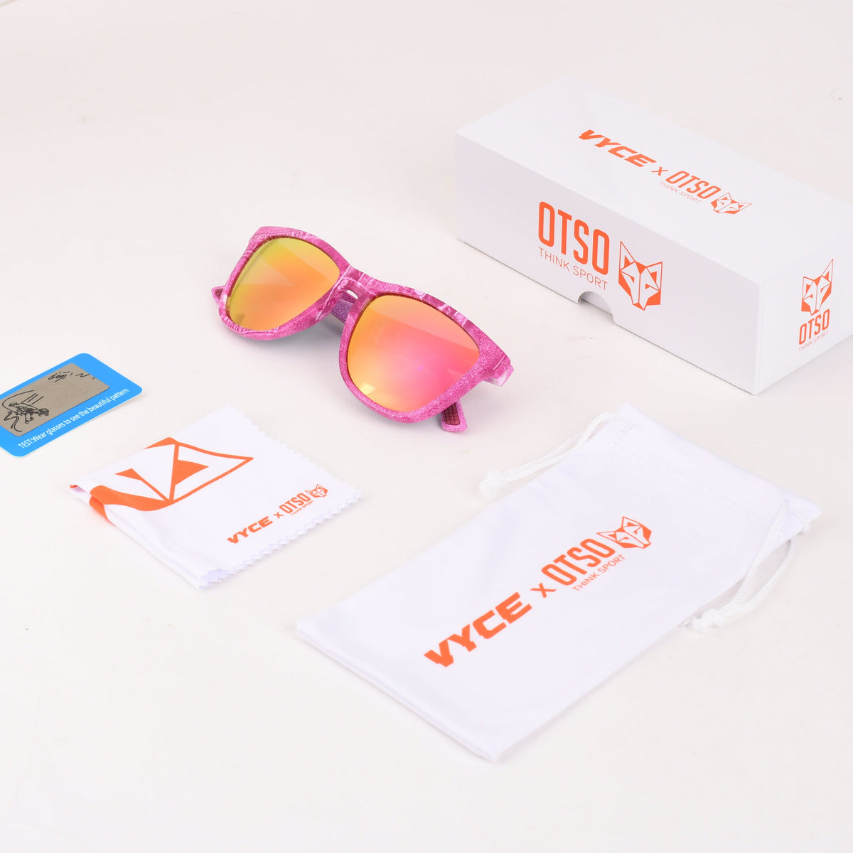 OTSO OTSO Sonnenbrille - Pink Jeans – Produktansicht 4