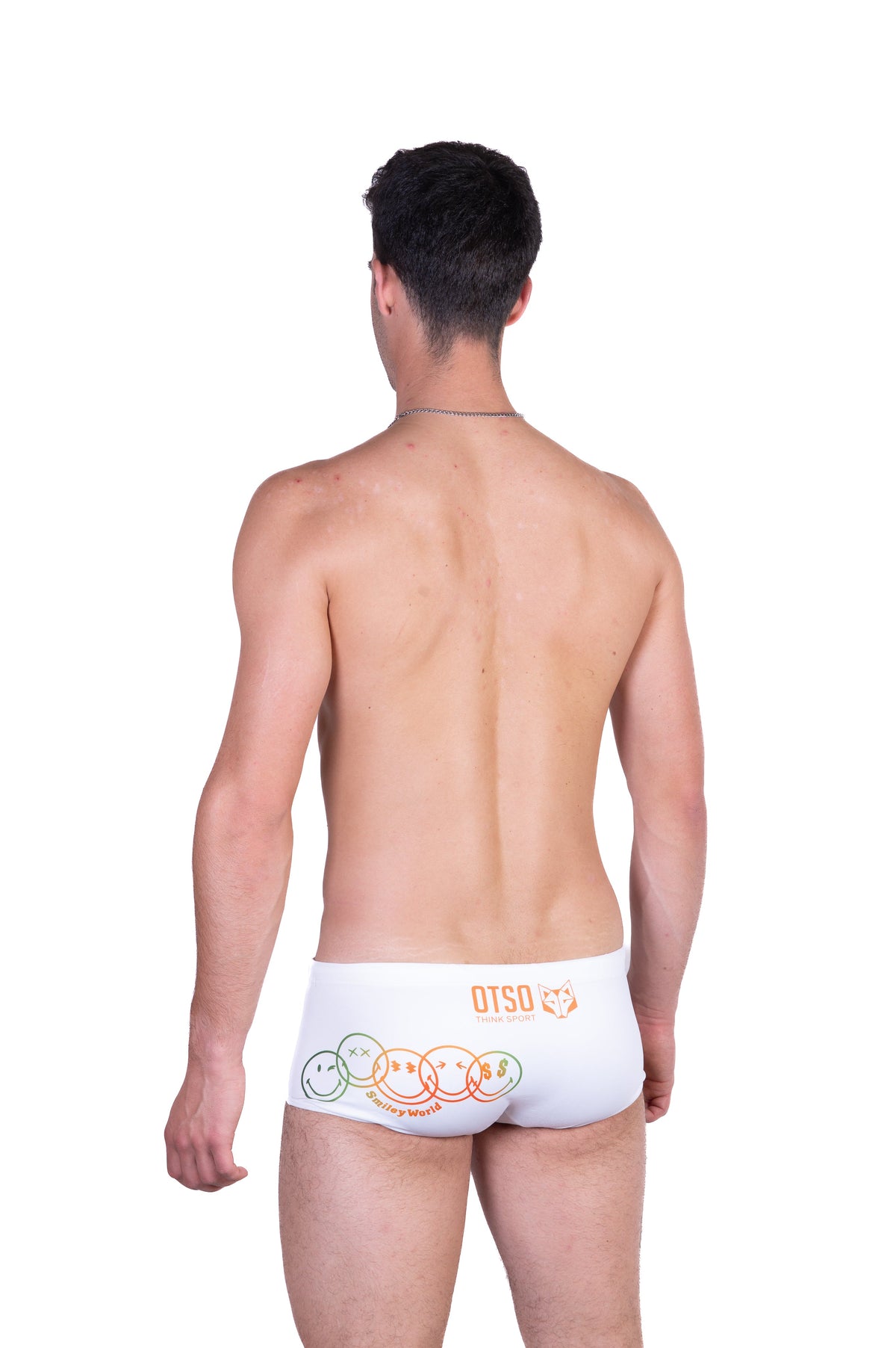 OTSO Herren Badehose Trunk - S.W.Smiley World Believe – Produktansicht 8