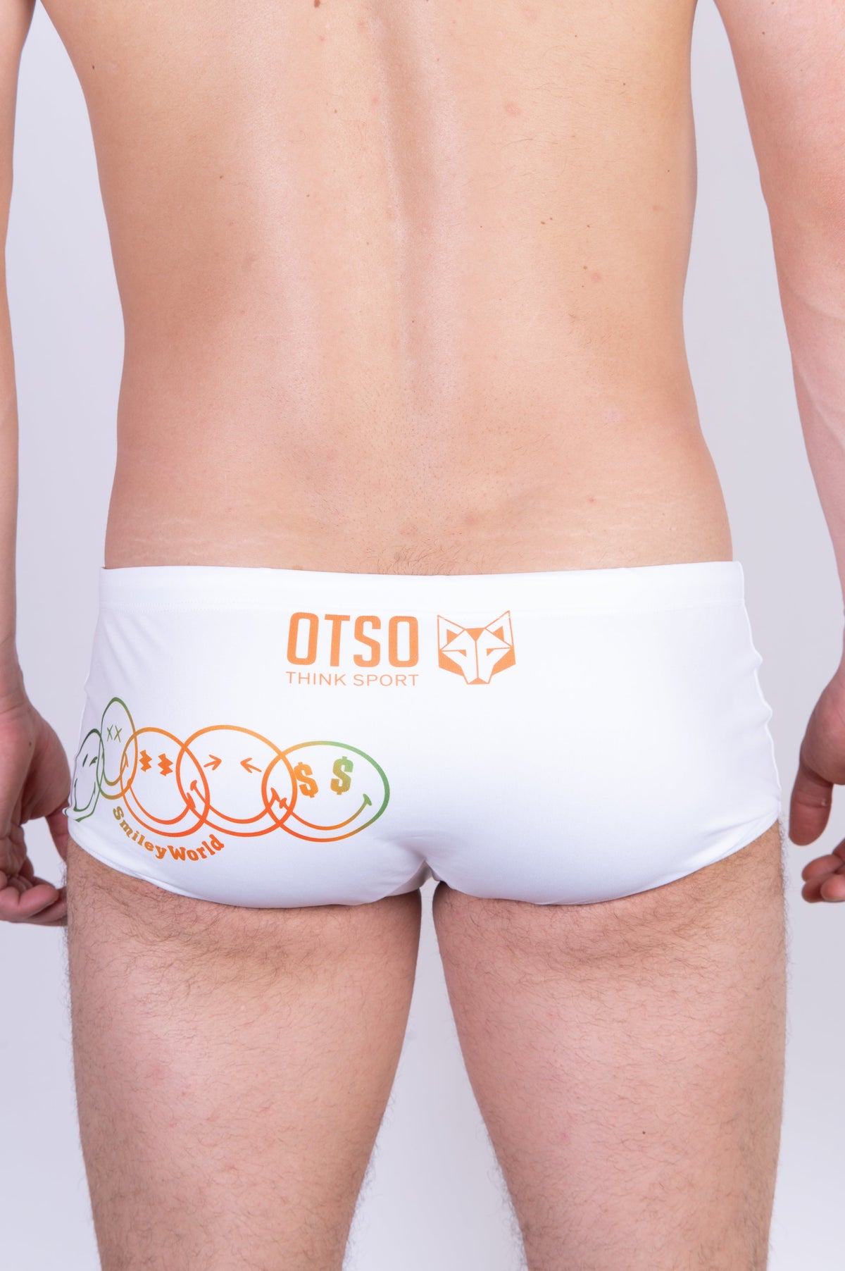 OTSO Herren Badehose Trunk - S.W.Smiley World Believe – Produktansicht 13