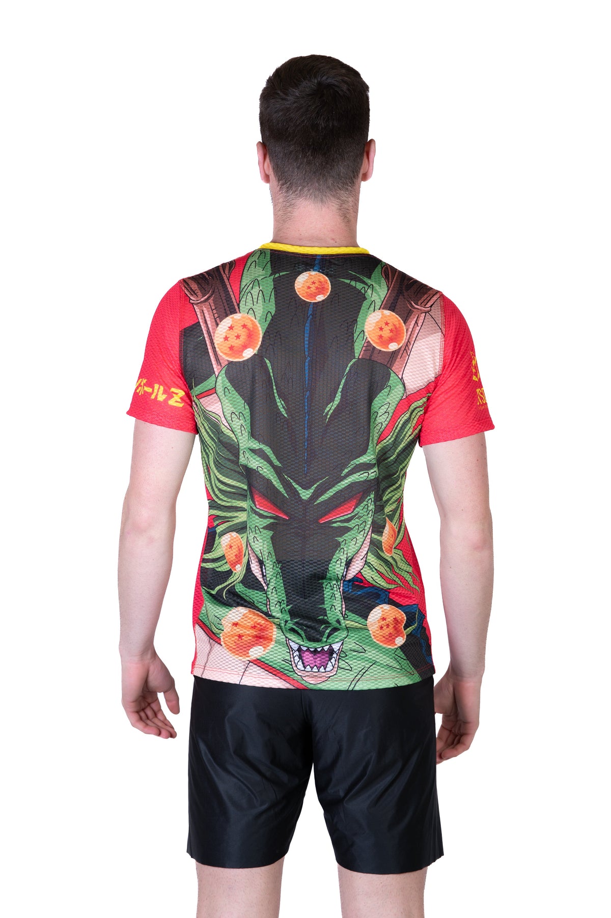 OTSO Herren Kurzarm-Funktionsshirt - Dragon Ball Z Goku Shenron – Produktansicht 7