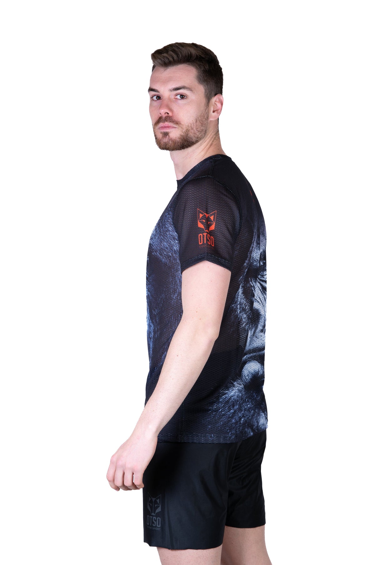 OTSO Herren Kurzarm-Funktionsshirt - Gorilla – Produktansicht 6