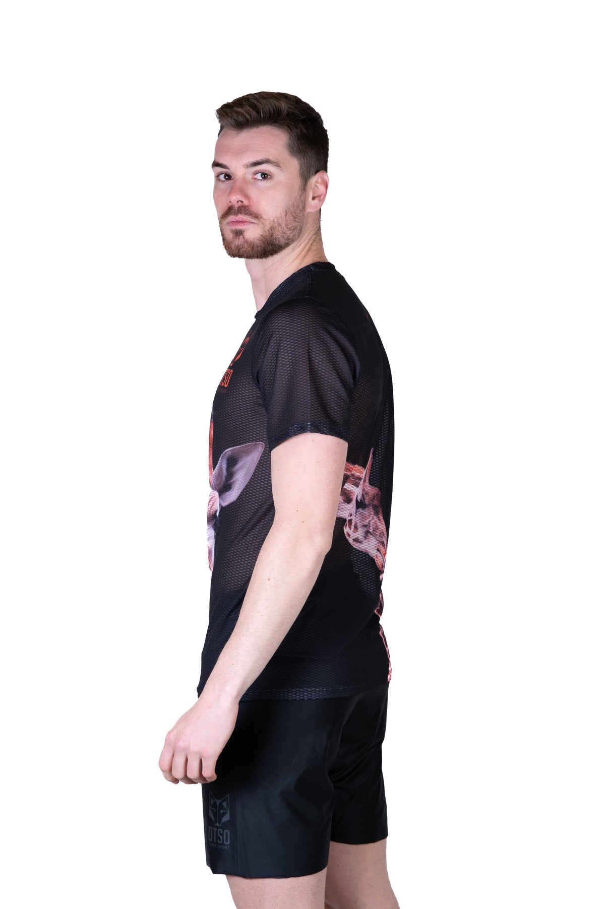 OTSO Herren Kurzarm-Funktionsshirt - Giraffe – Produktansicht 6