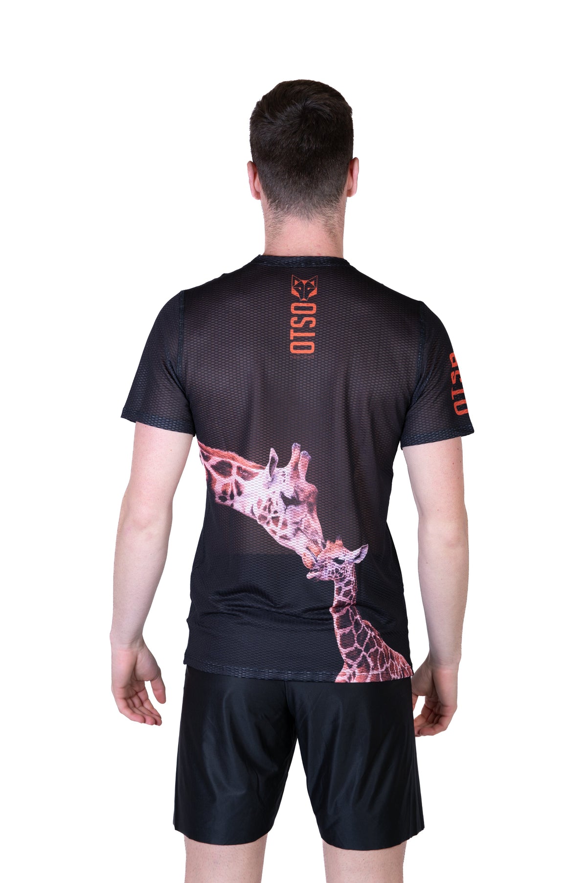 OTSO Herren Kurzarm-Funktionsshirt - Giraffe – Produktansicht 7