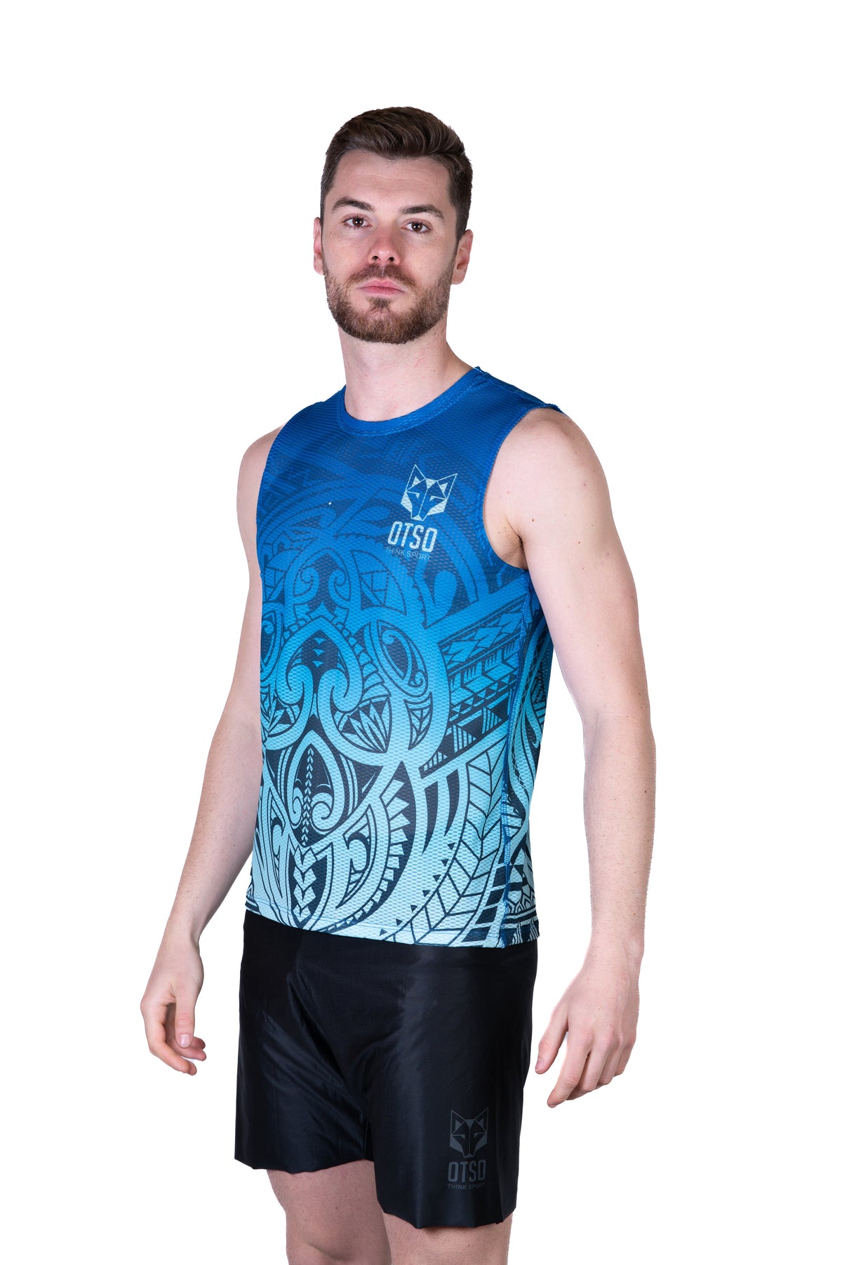 OTSO Herren Lauf-Tanktop - Maori Tangaroa – Produktansicht 4