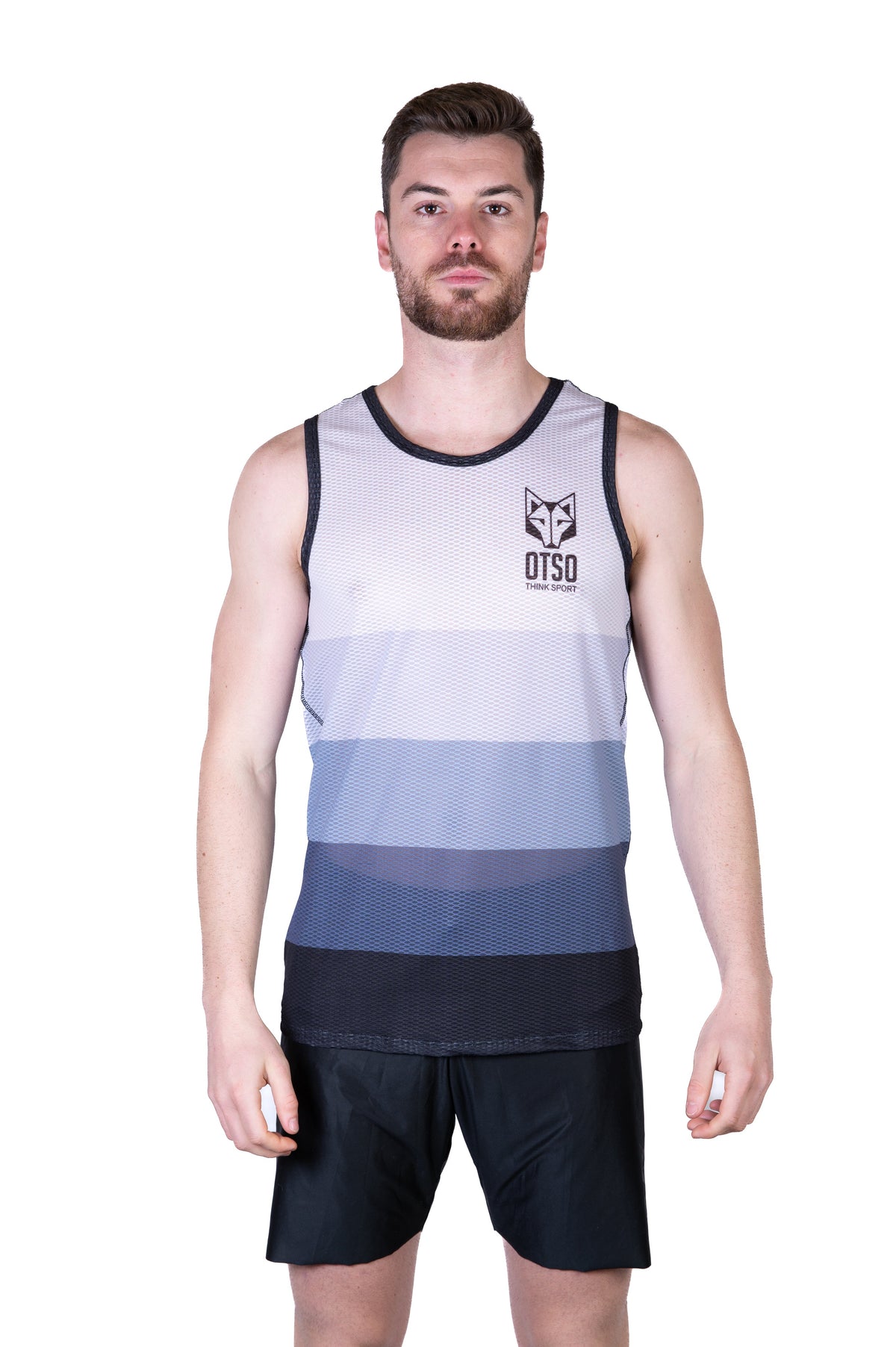 OTSO Herren Lauf-Singlet - Grey – Produktansicht 3