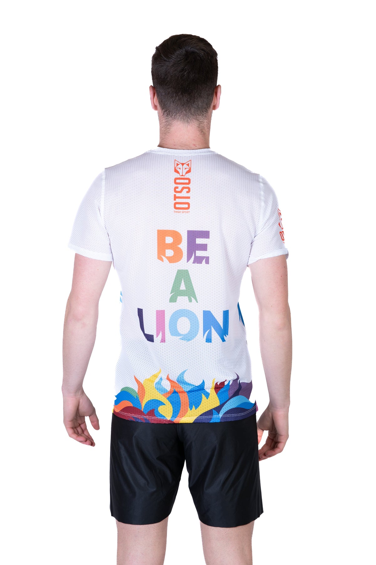OTSO Herren Kurzarm-Funktionsshirt - Be A Lion – Produktansicht 7