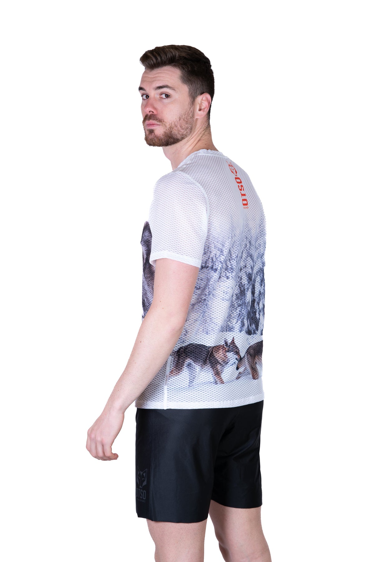 OTSO Herren Kurzarm-Funktionsshirt - Wolf – Produktansicht 6