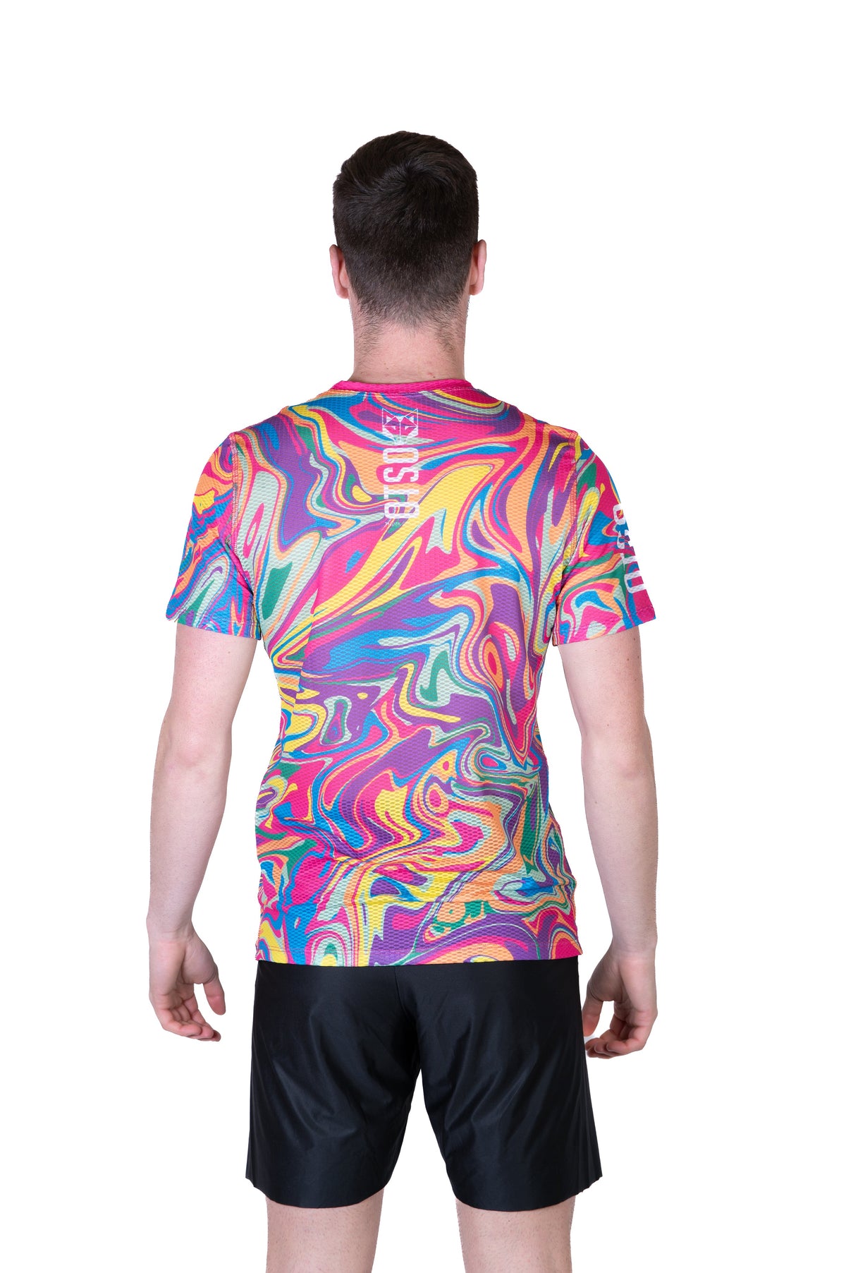 OTSO Herren Kurzarm-Funktionsshirt - Psychedelic – Produktansicht 7