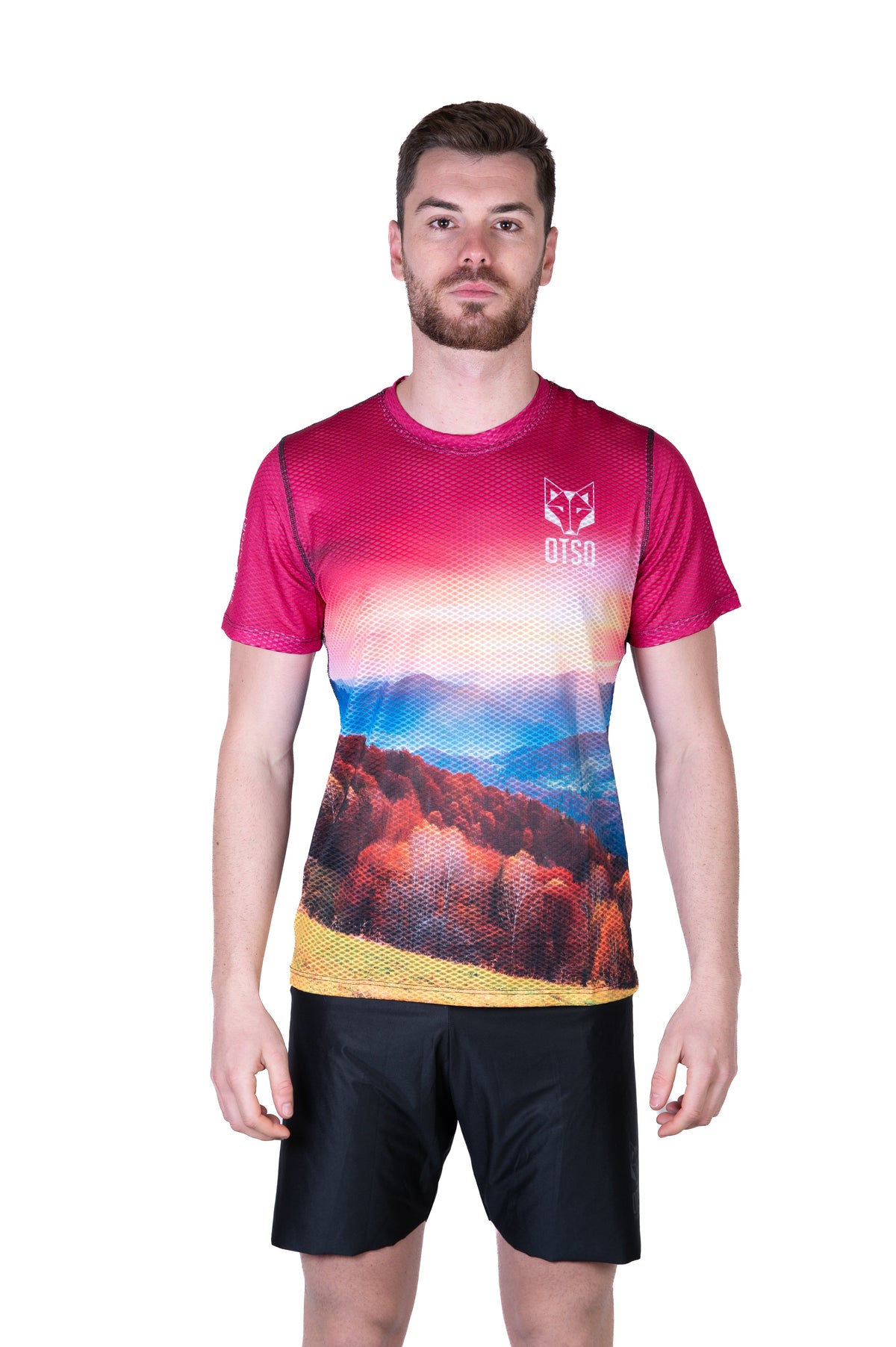 OTSO Herren Kurzarm-Funktionsshirt - Autumn – Produktansicht 3