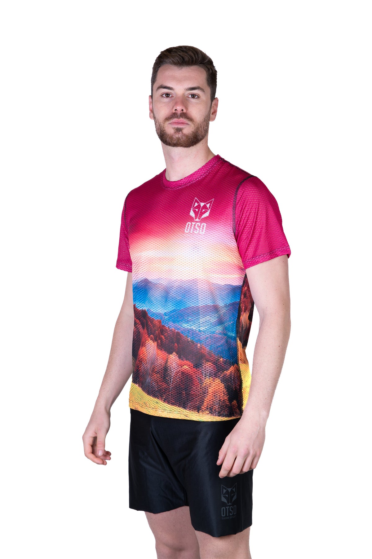 OTSO Herren Kurzarm-Funktionsshirt - Autumn – Produktansicht 4
