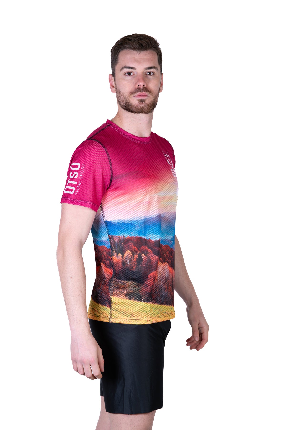 OTSO Herren Kurzarm-Funktionsshirt - Autumn – Produktansicht 5