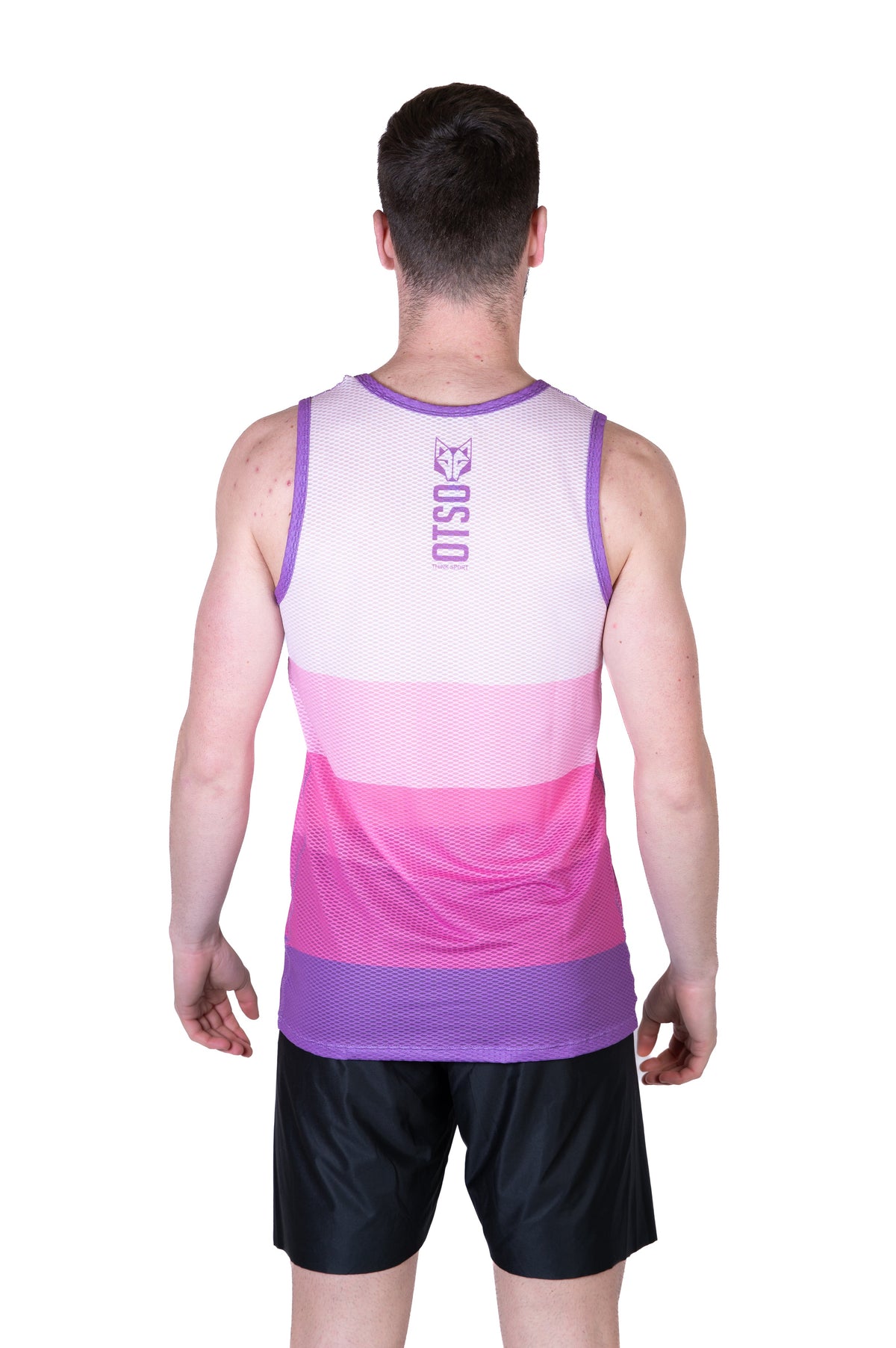 OTSO Herren Lauf-Singlet - Pink – Produktansicht 7