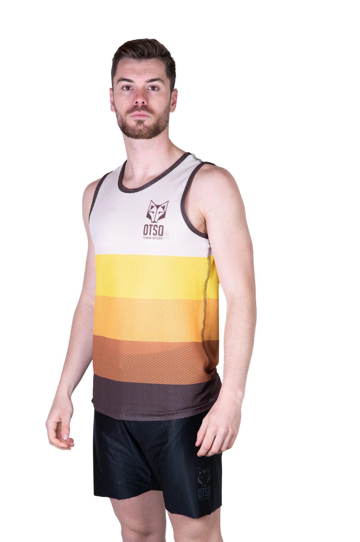 OTSO Herren Lauf-Singlet - Yellow – Produktansicht 4
