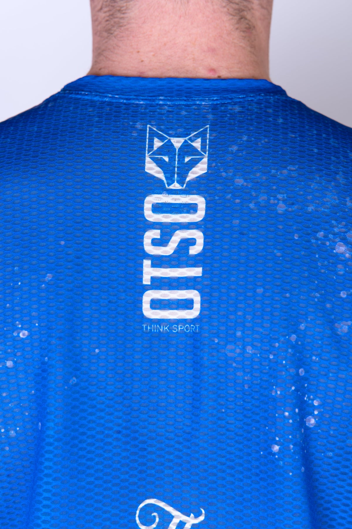 OTSO Herren Kurzarm-Funktionsshirt - Running Stones Blue – Produktansicht 9